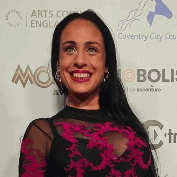 Photograph of founder Laila Mckenzie at the Mobo Awards.