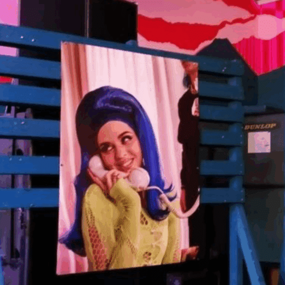 Photograph of a display photo of Sita at the Lady of the House Cultural Exhibition