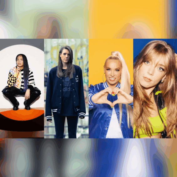 Press shots of Jaguar, Charlie Tee, Sam Divine and Becky Hill